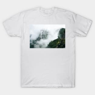 Switzerland Mountains and Fog T-Shirt